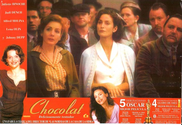 Chocolat poster with Helene Cardona and Carrie-Anne Moss