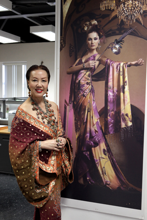Sue Wong in studio photo by John Michael Ferrari