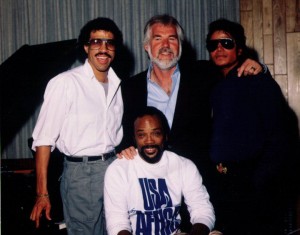 Lionel Richie, Kenny Rogers, Michael Jackson with Khaliq Glover