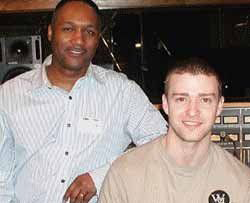 Khaliq Glover and Justin Timberlake