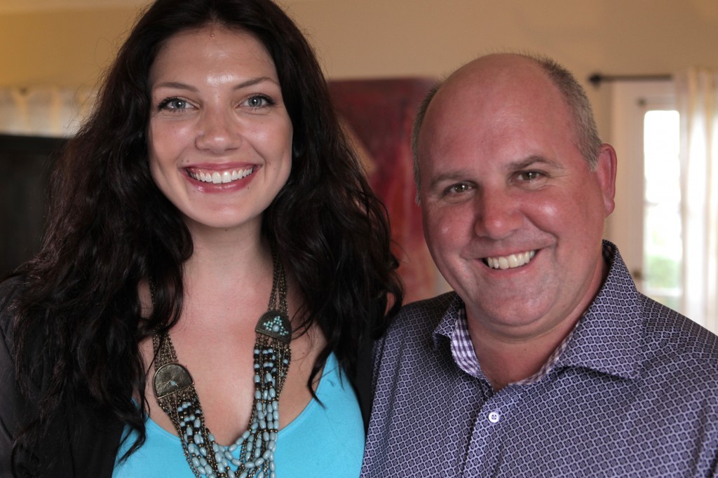 Actors Reporter Host Julie-Kathleen Langan and Actor James DuMont