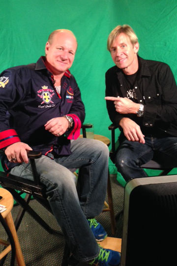 Mike Marino and Stevie D. on green-screen set in Pepper Jay Productions studio