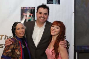 Pepper Jay (Selma Av), Sandro Monetti (Spirit of the Toscars Host), and  Ruth Connell (Red Carpet Host)