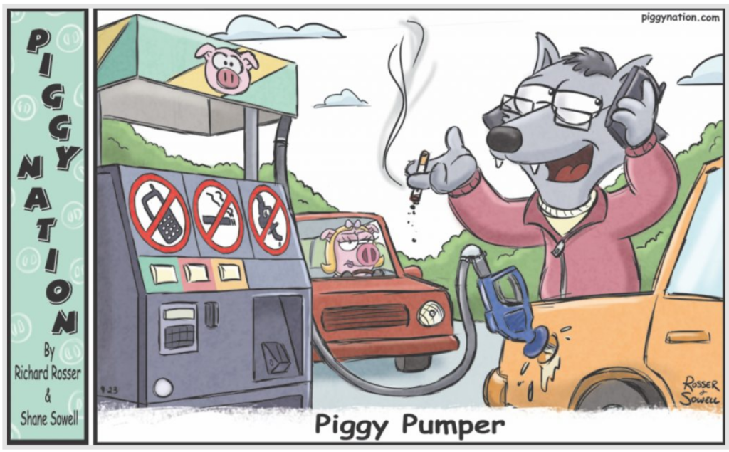 Piggy Nation Comic in the Actors Reporter